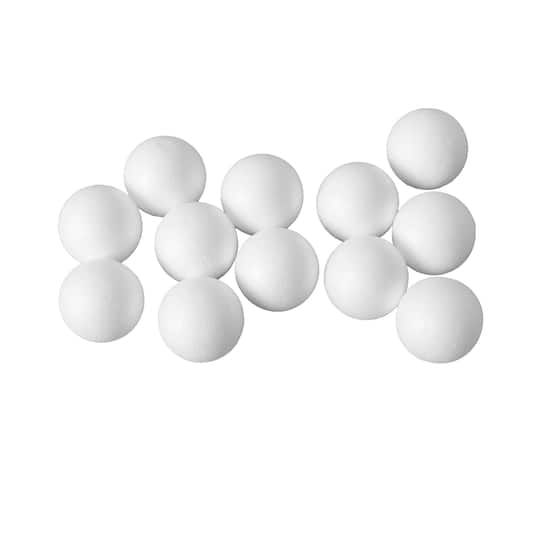1.8&#x22; White Foam Balls, 12ct. by Ashland&#xAE;